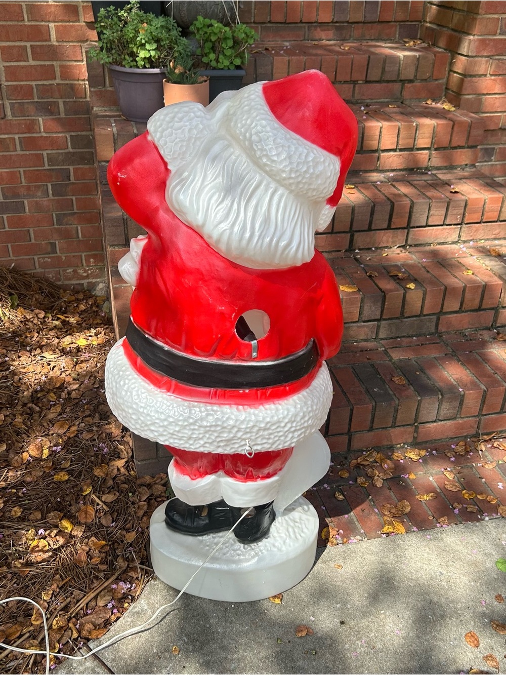 Vintage Blow Mold Light Up Santa - Picture 4 of 7